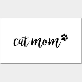 cat mom Posters and Art